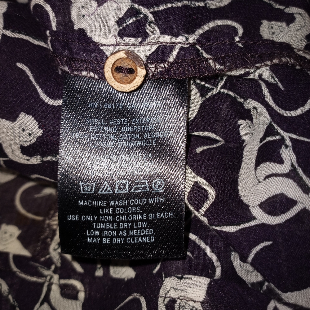 MAEVE MONKEY PRINT TAB SLEEVE BUTTON UP 10 - Picture 7 of 8